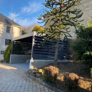 Carport alu double - adossé - Luxembourg carport alu double - adossé - luxembourg – image 3