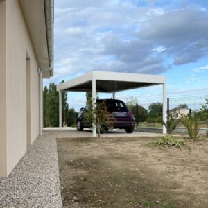 Carport alu simple - indépendant - Lentilly (69) carport alu lentilly