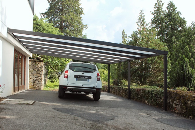 Carport alu simple - adossé - Annecy (74) carport alu simple - adossé - annecy (74)