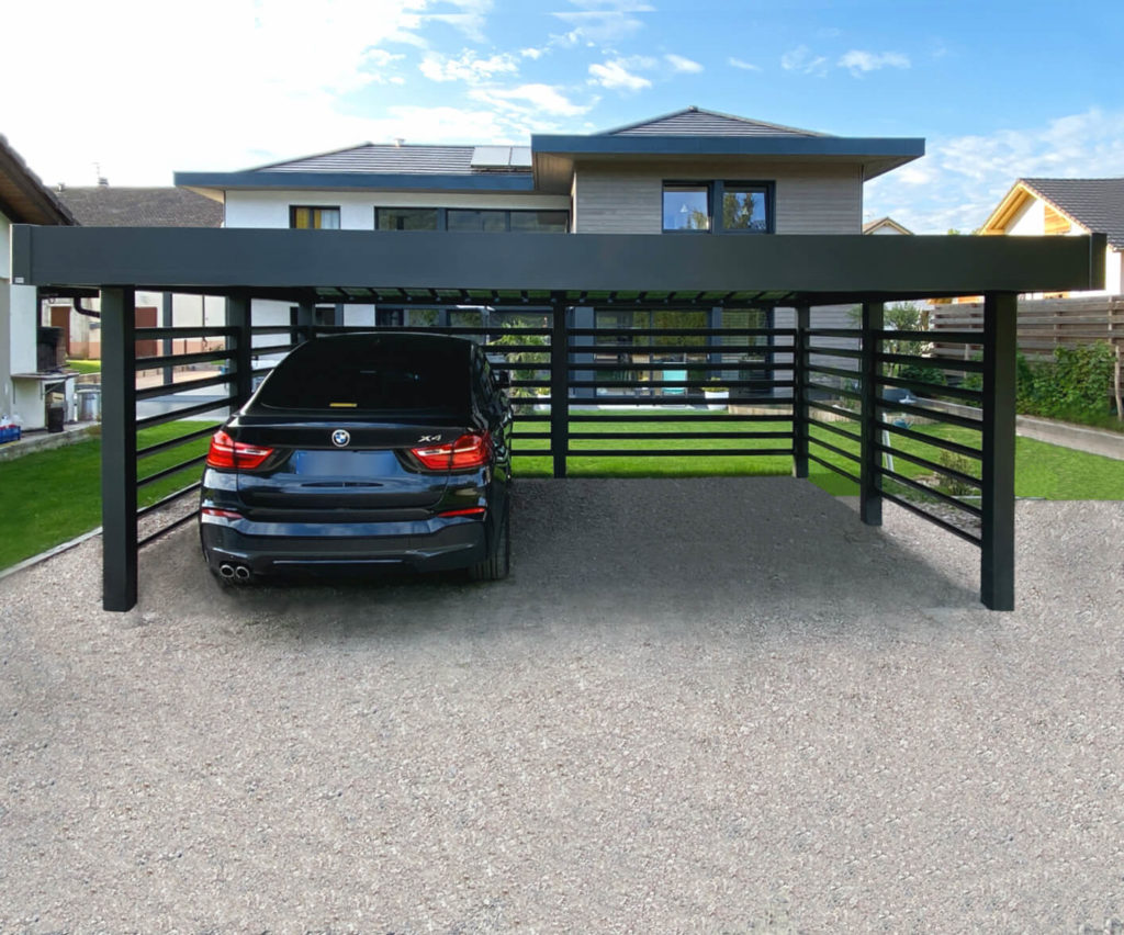 Carport alu double - indépendant - Bon-en-Chablais (74) carport alu double - indépendant - bon-en-chablais (74) – image 3