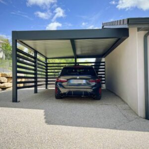 Carport alu simple - adossé - Beynost (1700) carport alu simple - adossé - beynost (1700) – image 4