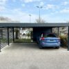 Carport alu double - indépendant - Pays de Gex (01) carport aluminium double agence gex