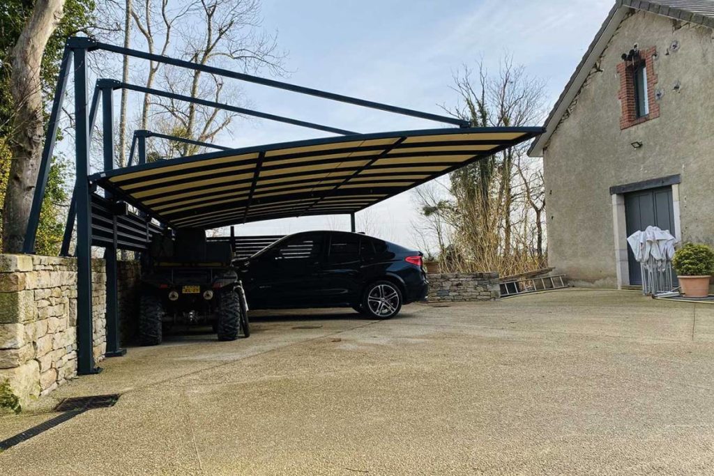 Carport alu double - indépendant - Genlis (21) carport alu double - indépendant - genlis (21) – image 2