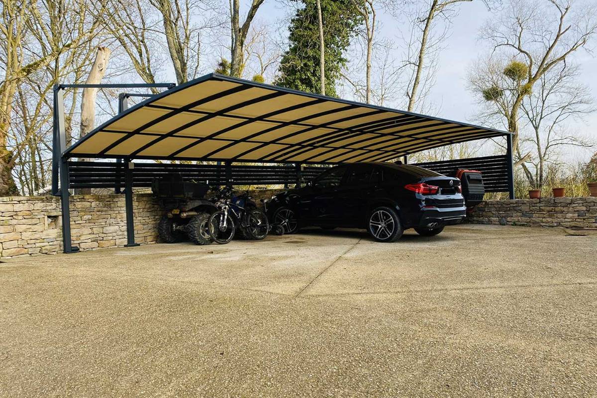 Carport alu double - indépendant - Genlis (21) carport alu double - indépendant - genlis (21)