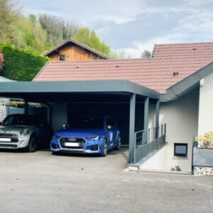 Carport alu double - adossé - Marlioz (74) carport aluminium sur mesure haute savoie q6zulcy7st13i6twcskm1152mt066oraxa092d7mw0
