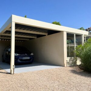 Carport avec abri carport alu végétalisé et abri - adossé - saint-georges-de-reneins (69)