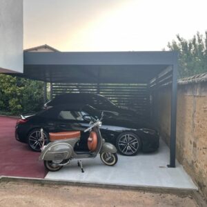 carport alu double - adossé - saint-didier-au-mont-d’or (69) – image 2