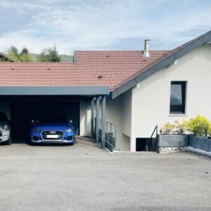Carport alu double - adossé - Marlioz (74)