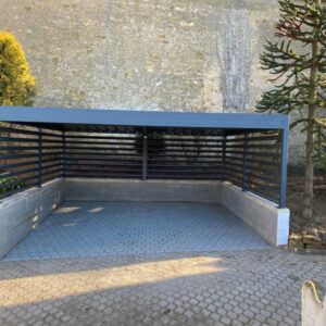 Carport alu double - adossé - Luxembourg carport alu double - adossé - luxembourg – image 2
