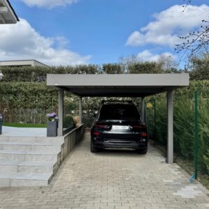 Carport alu simple - indépendant - Veyrier carport simple veyrier vue dos 1