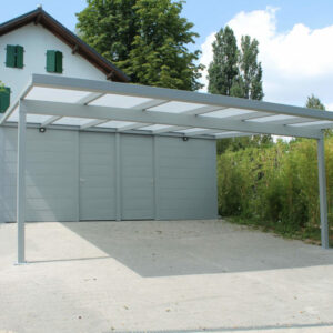 Carport avec abri - alu et polycarbonate - indépendant - Genêve (1202) carport avec abri - alu et polycarbonate - indépendant - genêve (1202) – image 3