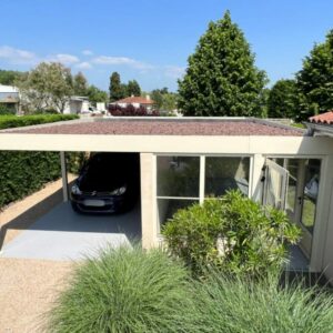 Carport alu végétalisé et abri - adossé - Saint-Georges-de-Reneins (69) carport alu végétalisé et abri - adossé - saint-georges-de-reneins (69) – image 3