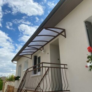 Marquise cintrée alu et polycarbonate - Châlons-en-Champagne (51) marquise alu sur mesure chalon 1024x768 1