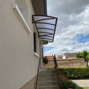 Marquise cintrée alu et polycarbonate - Châlons-en-Champagne (51) marquise aluminium sur mesure chalon 1024x768 1
