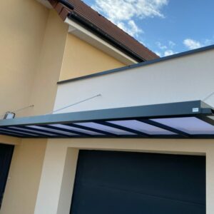 Marquise alu et polycarbonate - Magny-Sur-Tille (21) marquise alu et polycarbonate - magny-sur-tille (21) – image 2
