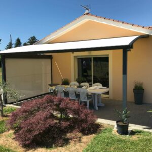 Pergolas alu toile fixe pergole alu toile fixe - adossée - saint-julien (69)