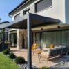 Pergola alu bioclimatique - adossée - Massongex (1869) pergola bioclimatique alu suisse