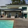 Pergola alu bioclimatique - adossée - Genthod (1294) pergola bioclimatique lames orientables genthod 03 1 1 1