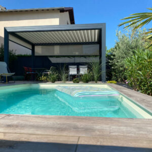 Home pergola alu bioclimatique - autoportante - montbrison (42)