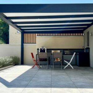 Pergola alu et polycarbonate - adossée - Denicé (69) pergola alu et polycarbonate - adossée - denicé (69) – image 2