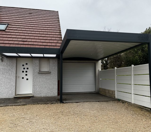 Carport alu simple et auvent sur mesure - Dole (39) carport alu simple et auvent sur mesure - dole (39) – image 2