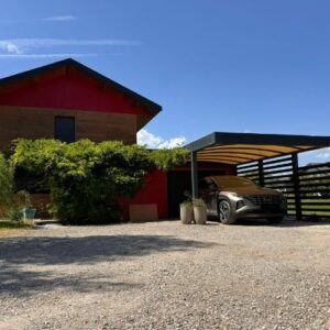 Carport Adossé en Toile - Saint-Julien-en-Genevois (74160) carport adossé en toile - saint-julien-en-genevois (74160) – image 4