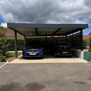 Carport toit plat carport double indépendant - belley (01300)