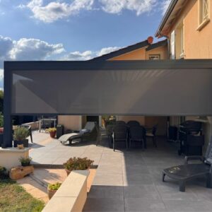 Pergola Bioclimatique Adossée - Marcy-sur-Anse (69280) pergola bioclimatique adossée - marcy-sur-anse (69280) – image 2