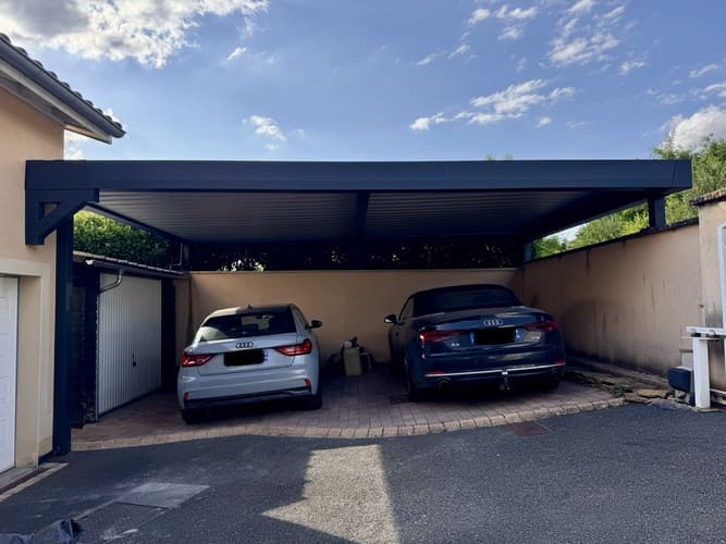 Carport double adossé - Marcy-sur-Anse (69280) carport double adossé - marcy-sur-anse (69280) – image 2