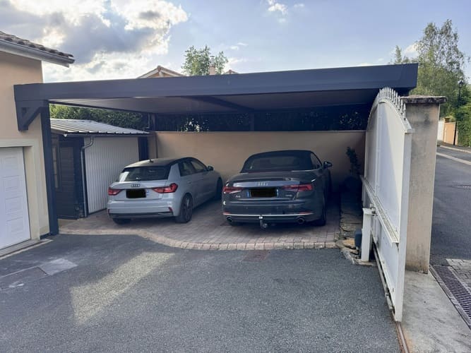 Carport double adossé - Marcy-sur-Anse (69280) réalisation carport double adosse marcy_04