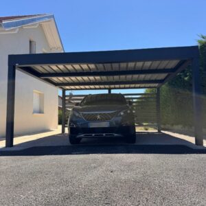 Carport aluminium double - autoporté - Versonnex (01) - 01