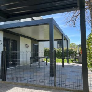 Pergola alu bioclimatique – adossée - Thônex Suisse (1226) pergola alu bioclimatique – adossée - thônex suisse (1226) – image 5