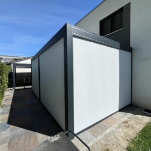 Pergola alu bioclimatique – adossée - Thônex Suisse (1226) pergola alu bioclimatique – adossée - thônex suisse (1226) – image 4